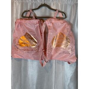 Bibbidi Bobbidi Boutique Disney Drawstring Backpacks Pink Gold Cinderella‎